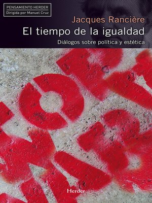 cover image of El tiempo de la igualdad